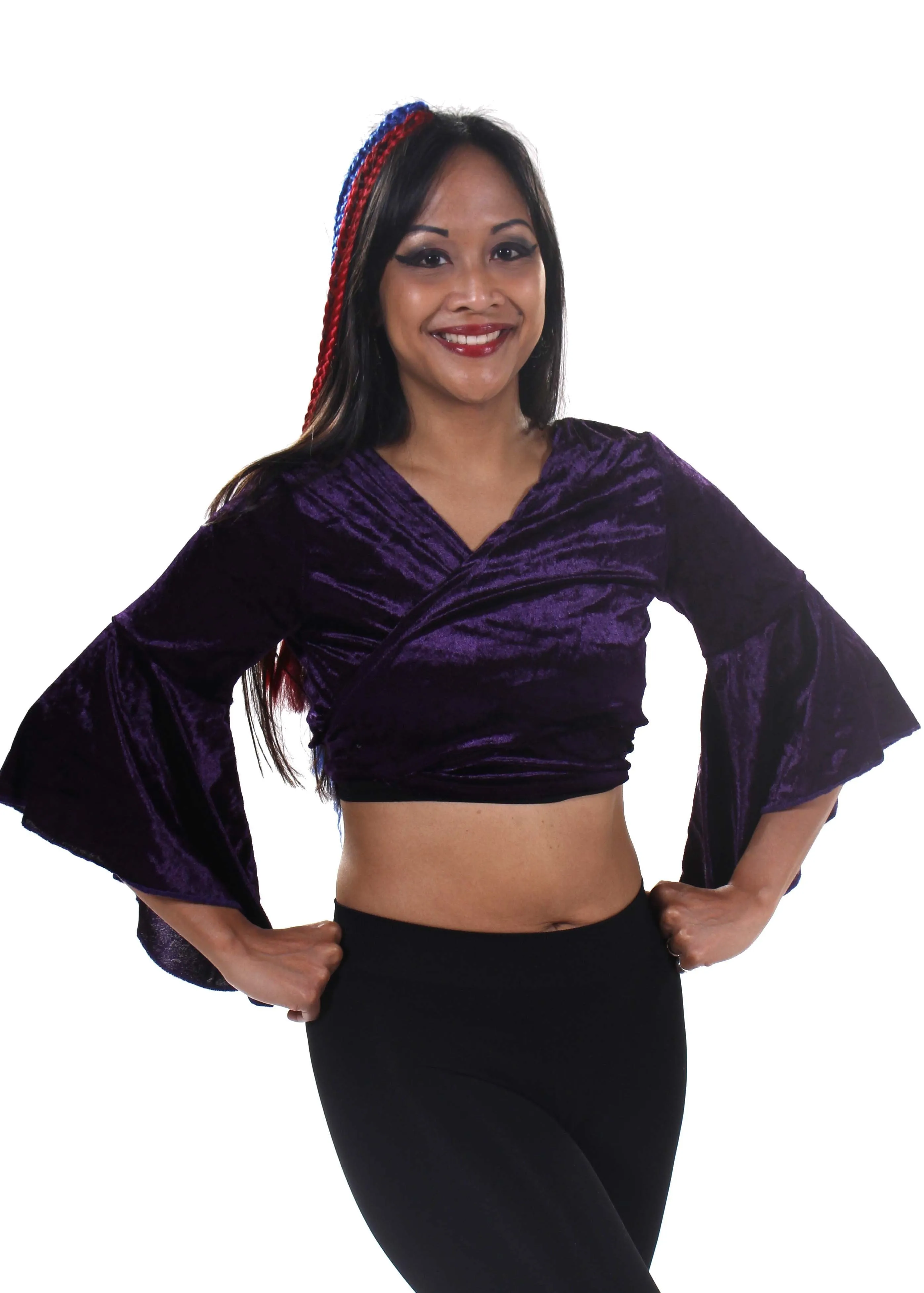 Belly Dance Velvet Choli Tie Top | MELOURA