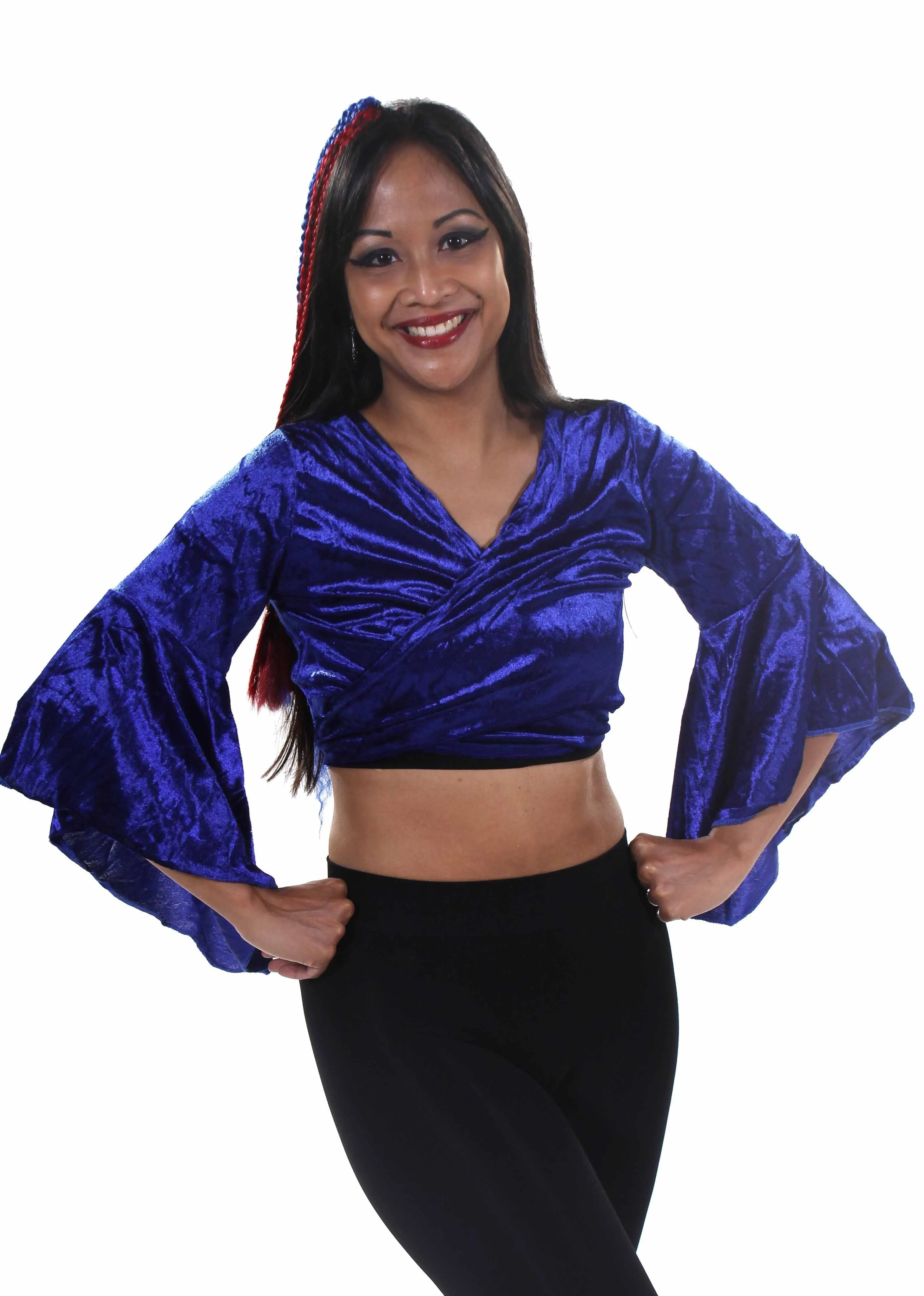 Belly Dance Velvet Choli Tie Top | MELOURA