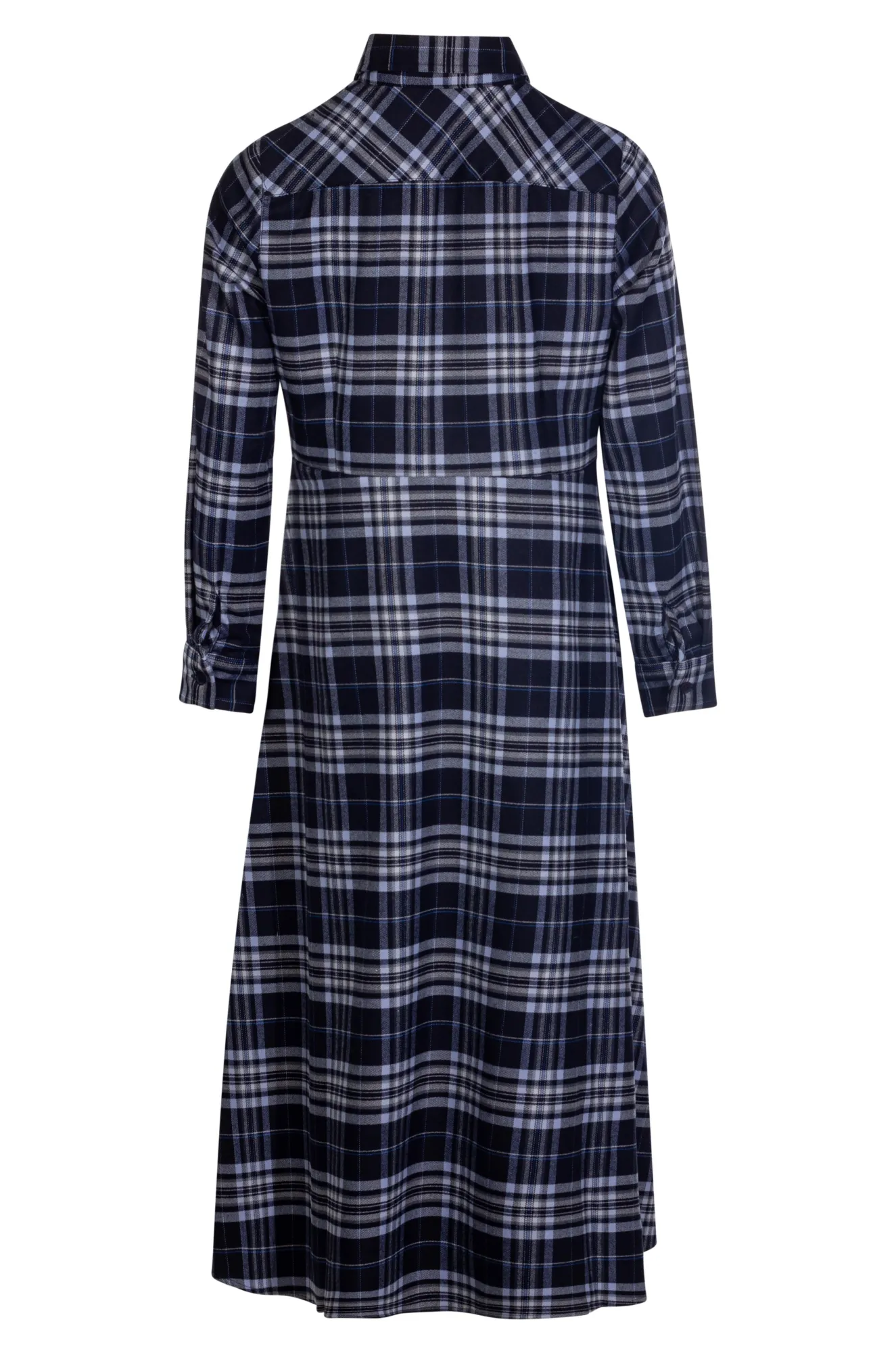 Brushed Checks Dress | Sky Navy Check | 6354ZZ