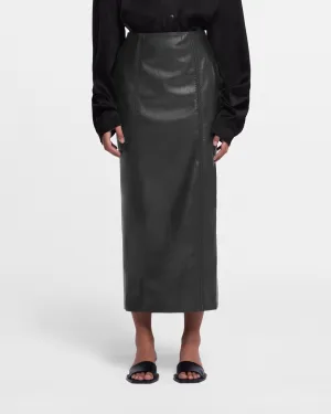 Carissa - Sale Okobor™ Alt-Leather Skirt - Black