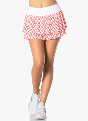 Classic Grid Pleated Skirt