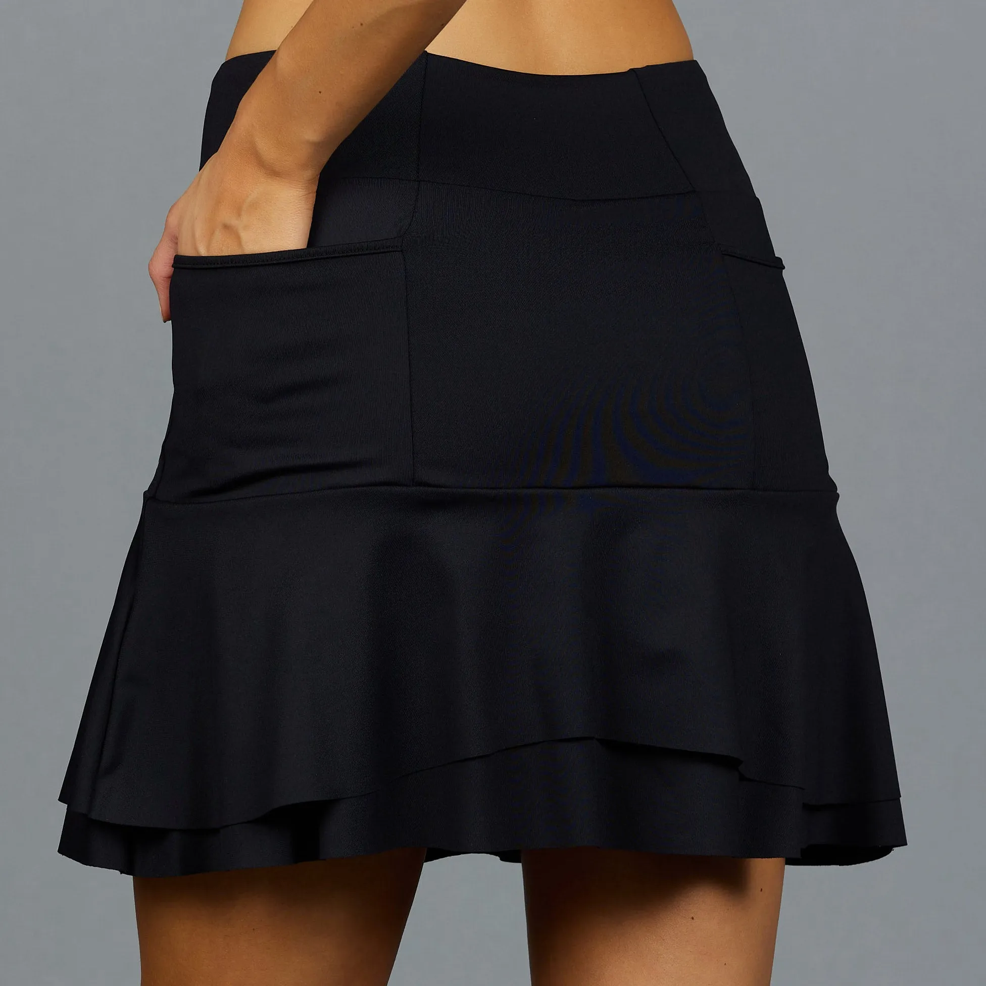 Classic Long Skort (black)