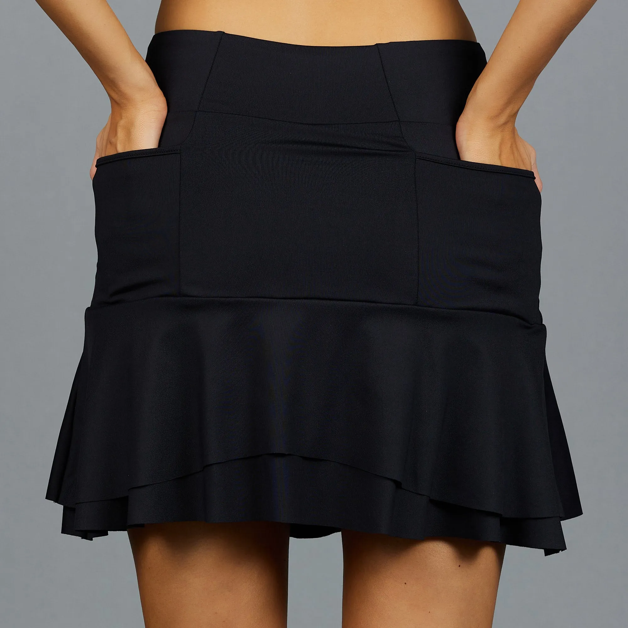 Classic Long Skort (black)