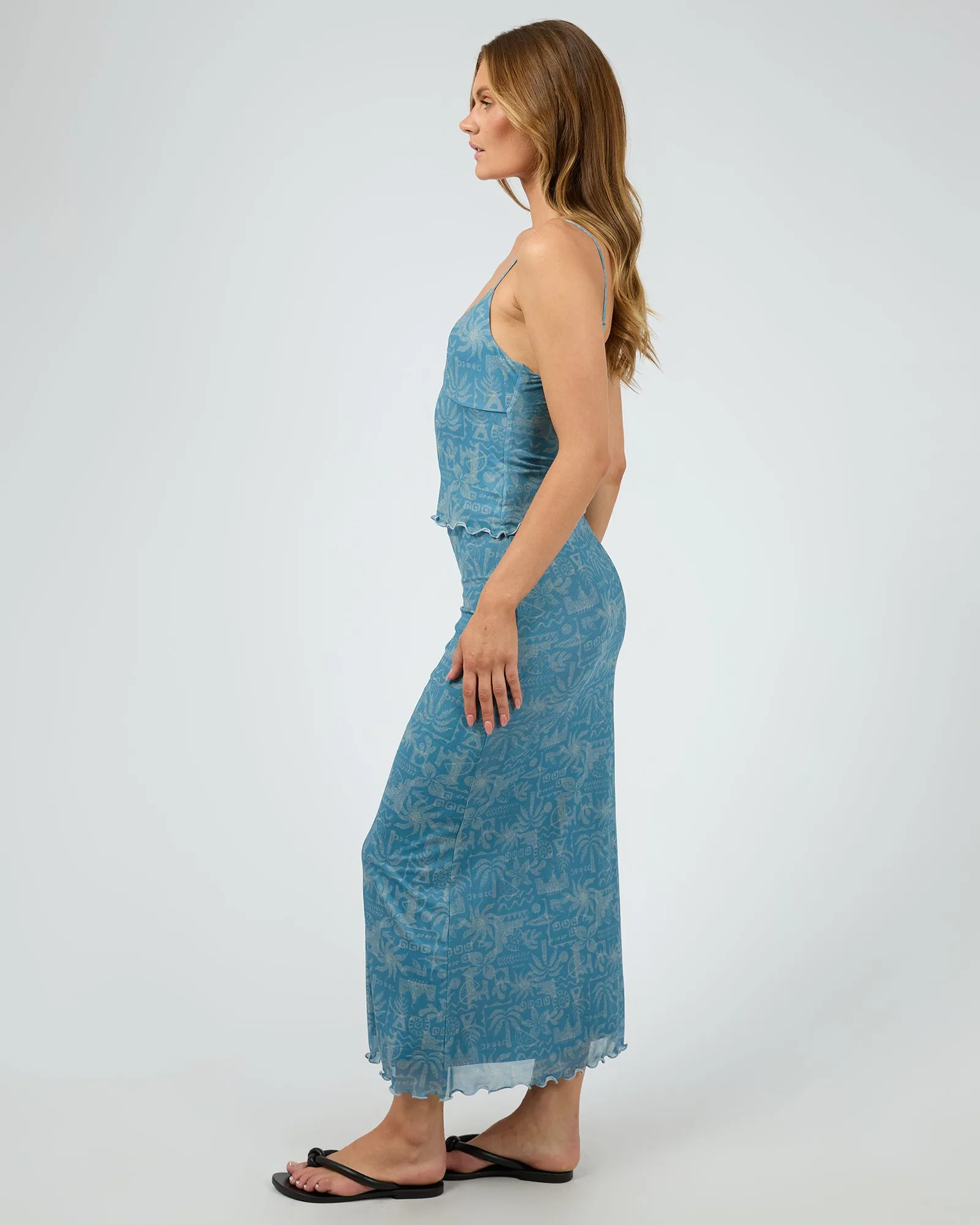 Corfu Maxi Skirt Light Blue