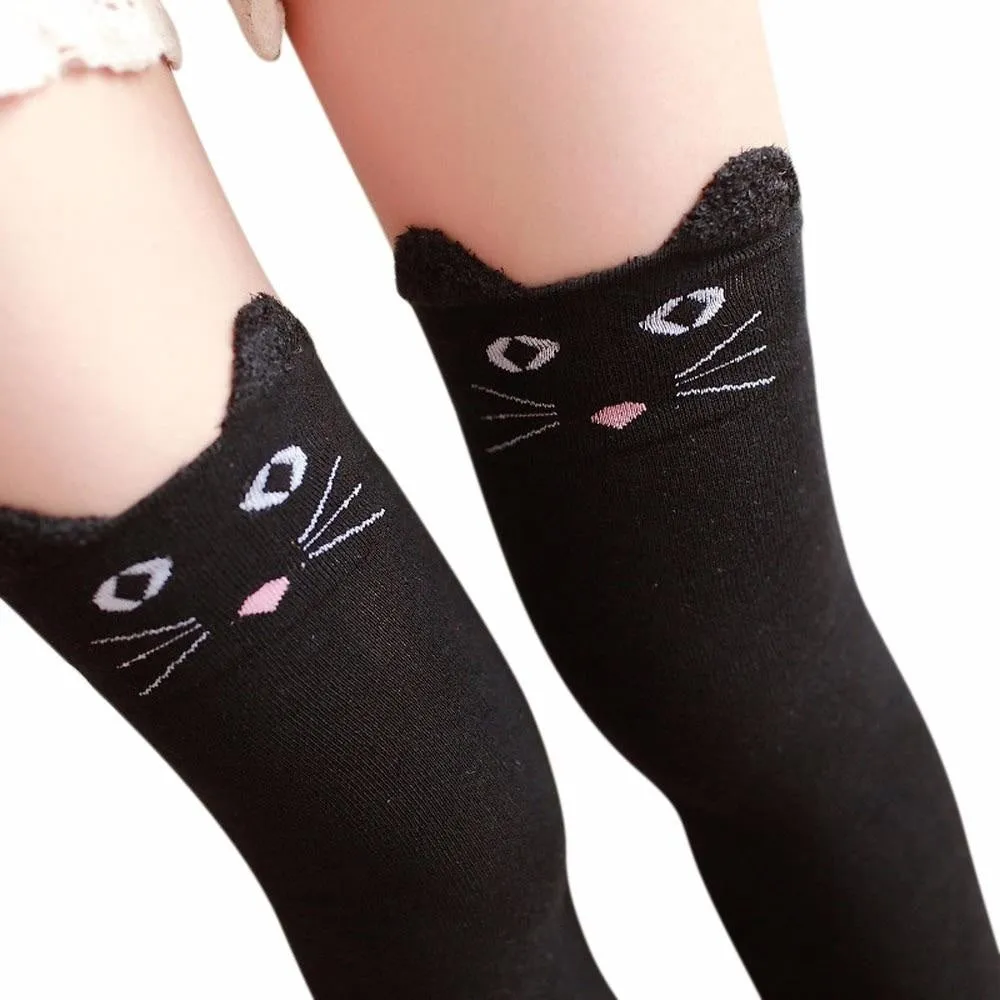 Cotton Animal Thigh Highs