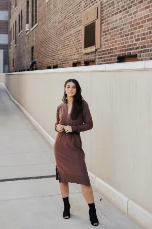 Emerson Collared Midi Sweater Dress - FINAL SALE