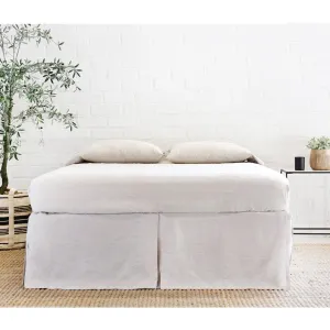 Flax Pleated Linen Bed Skirt by Pom Pom at Home