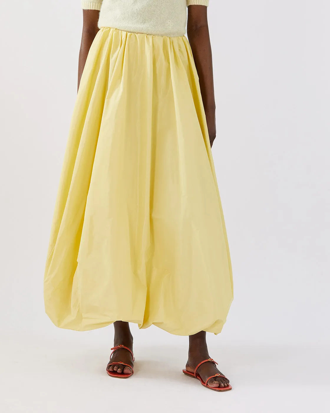 Flora Skirt Taffeta Yellow