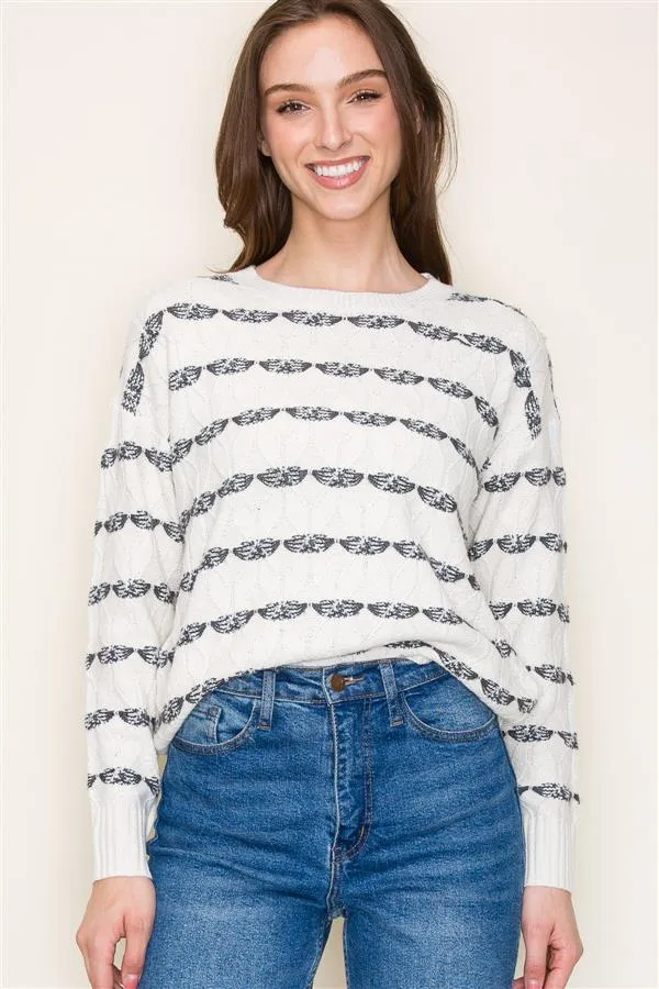 Full Of Love Textured Sweater - 2 Colors!