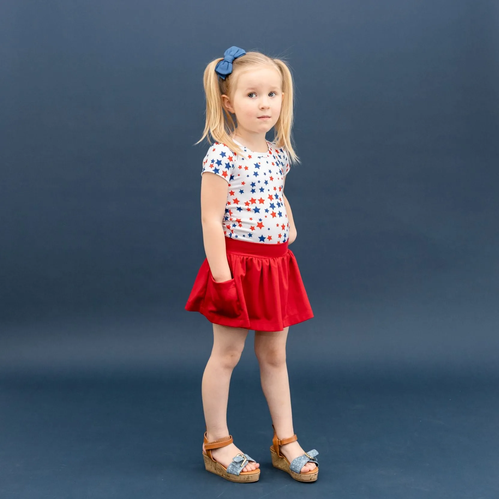 Jersey Knit Print | Patriotic Stars