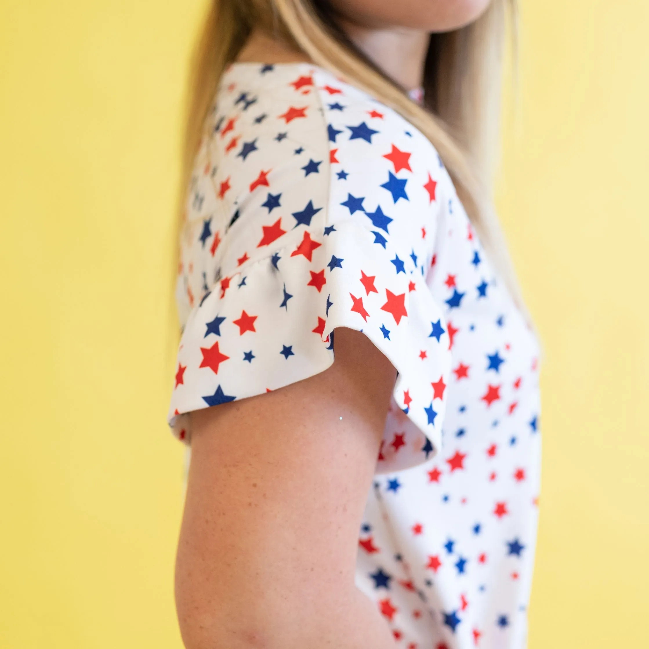 Jersey Knit Print | Patriotic Stars