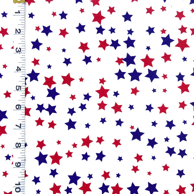 Jersey Knit Print | Patriotic Stars