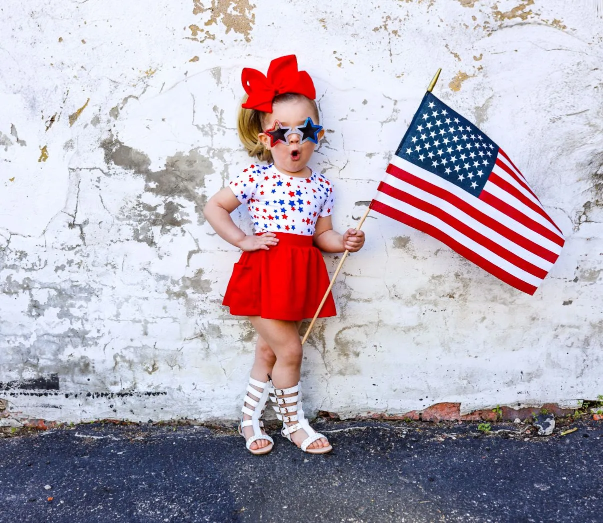 Jersey Knit Print | Patriotic Stars