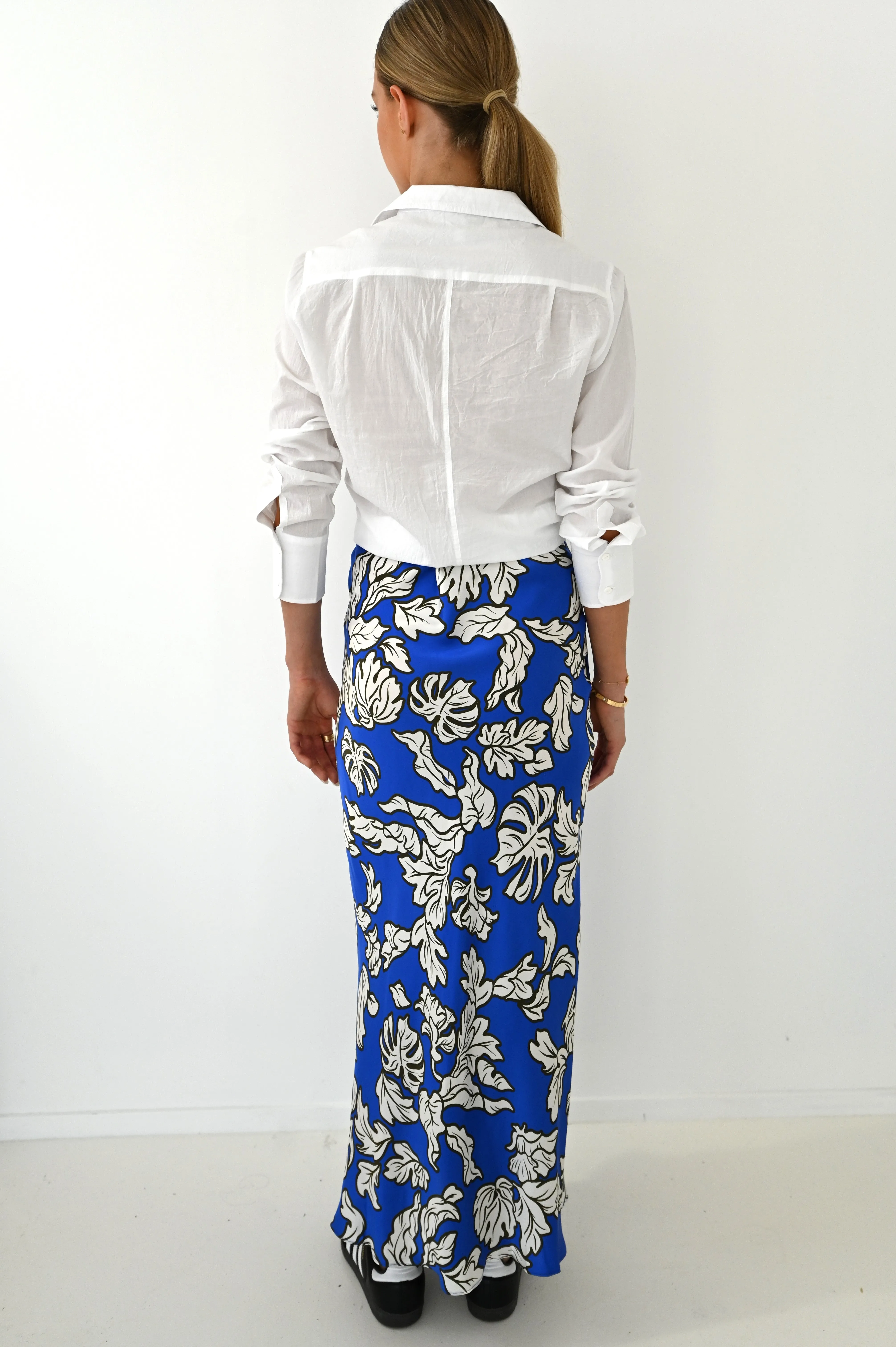 London Long Skirt | Capri Cobalt