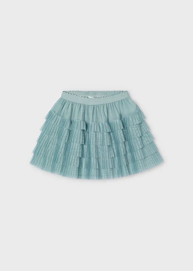 Mayoral 4902 015 - Jade Pleated Tulle Skirt