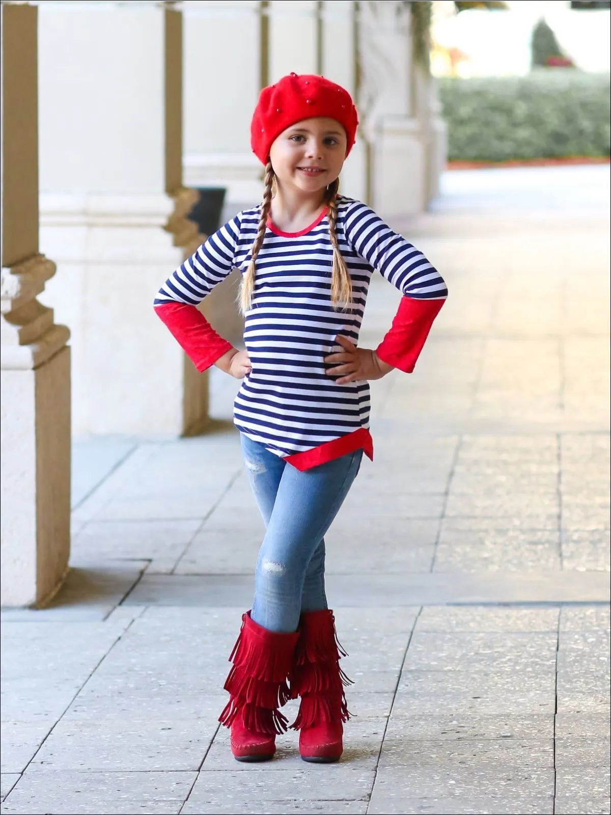 Mommy And Me Stripes On Deck Tunic