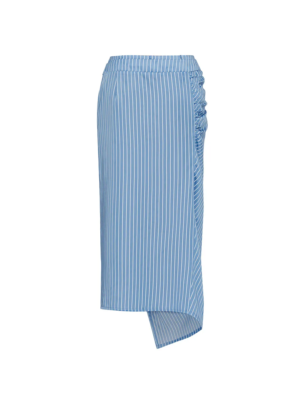 MUKZIN Linglong Series "Biluo" New Chinese Style Blue and White Striped Skirt