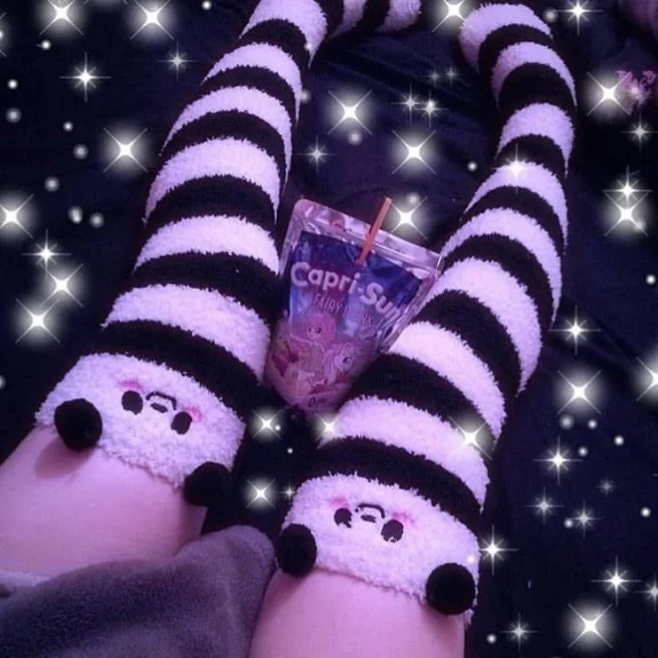 Panda Bear Thigh Highs