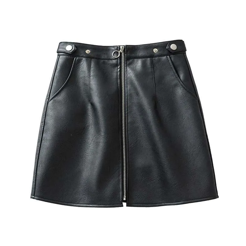 Pocket Zipper Skirt