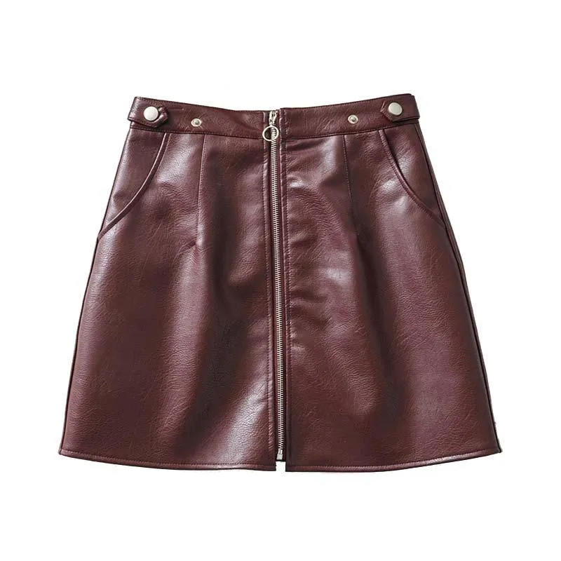 Pocket Zipper Skirt