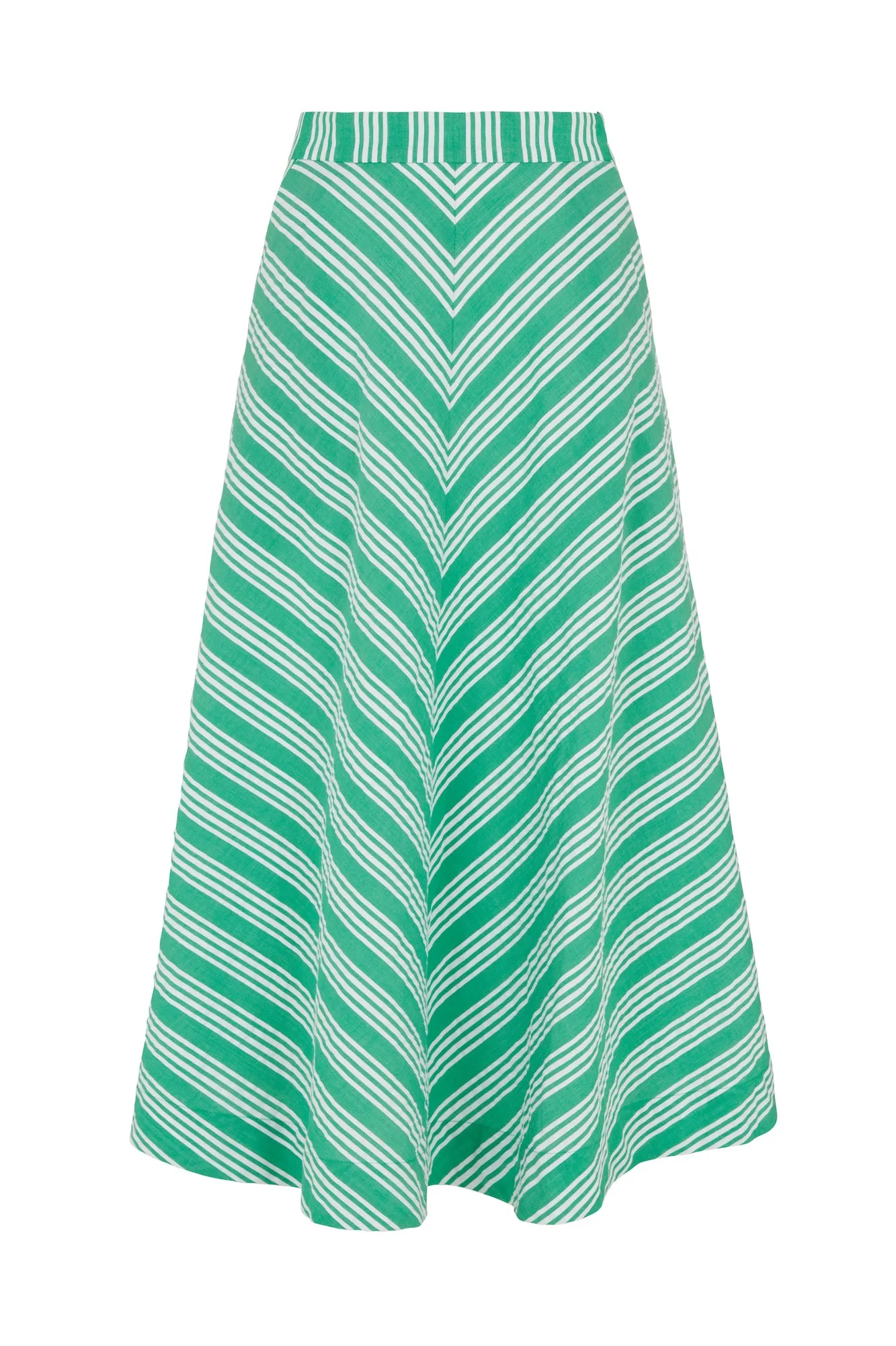 Sandra Beachcomber Stripe Green Skirt