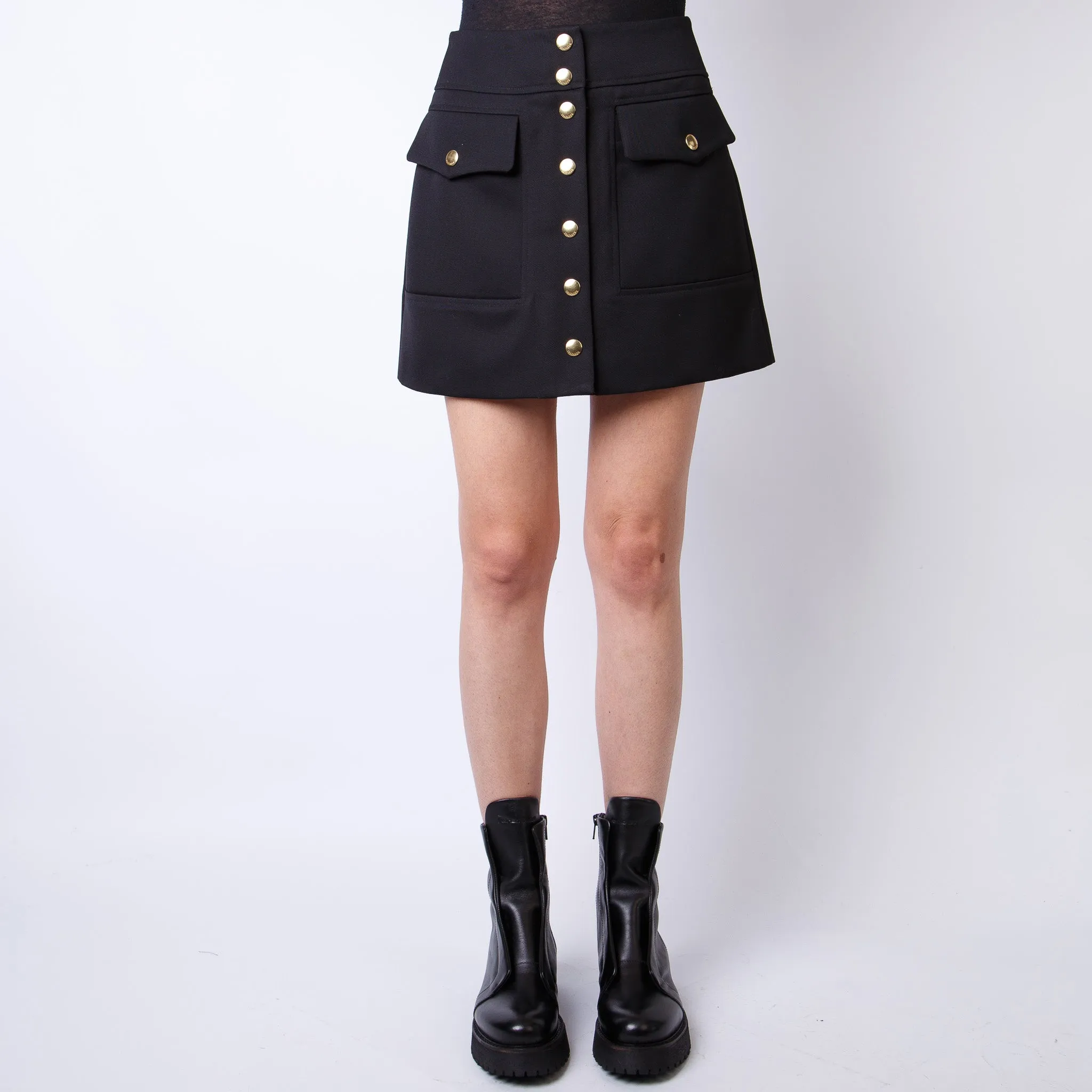 SEAFARER SKIRT SWG0022-TWF0072 9999 BLACK