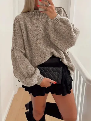 Slouchy Fit Oversized  Drop shoulder jumper