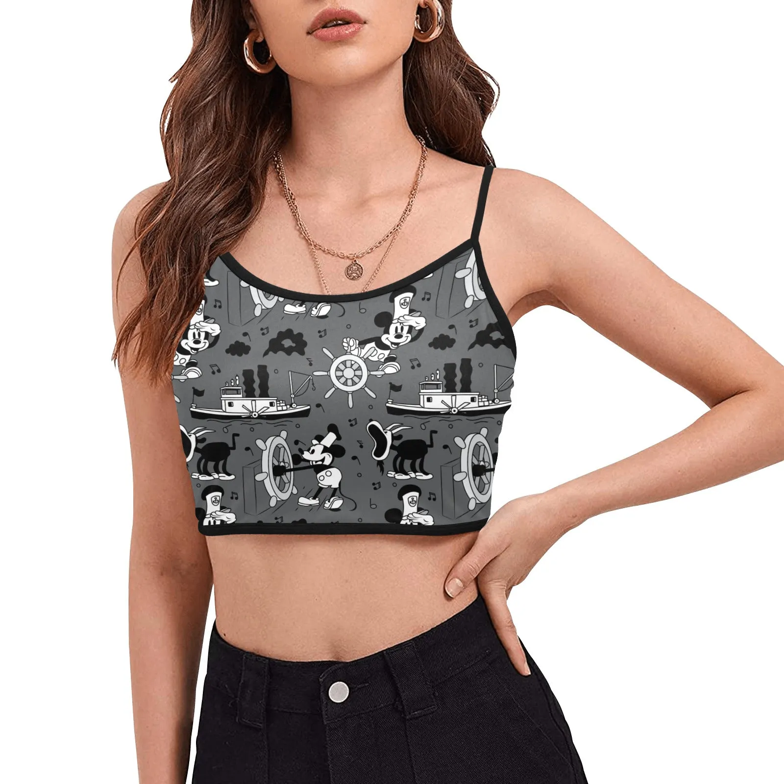 Steamboat Women's Spaghetti Strap Crop Top