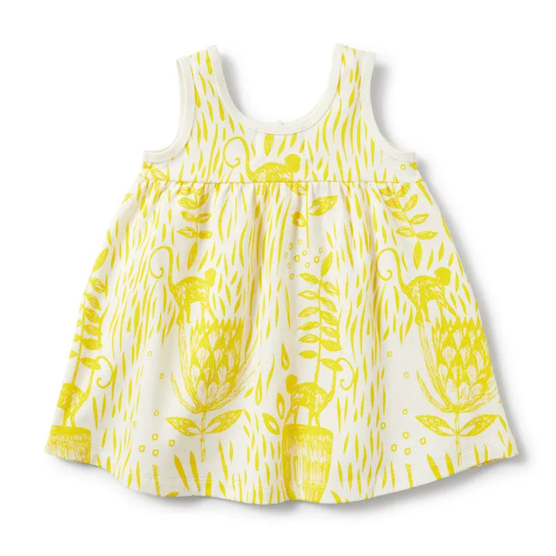 Wilson & Frenchy Mellow Yellow Ruffle Pocket Dress