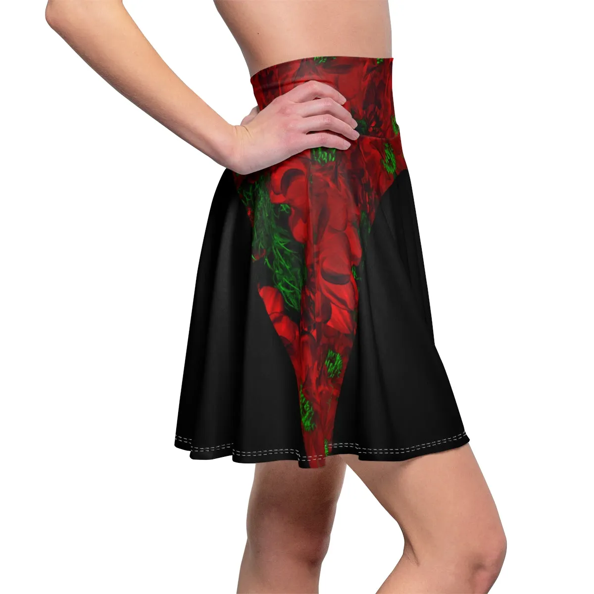 Women's Skater Skirt FLOWERS FOREVER