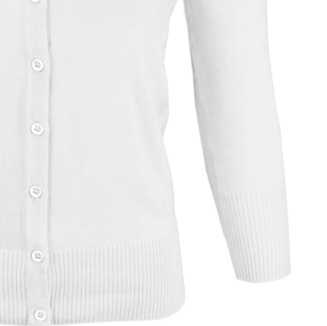 YEMAK Women's 3/4 Sleeve V-Neck Cardigan Sweater CO078PL (1X-3X) PLUS size Option (1 of 2)